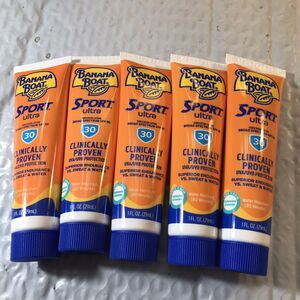 5x Banana Boat SPF 30 Sun Screen Lotion Travel Size Ultra Sport 1oz ea 5oz Total